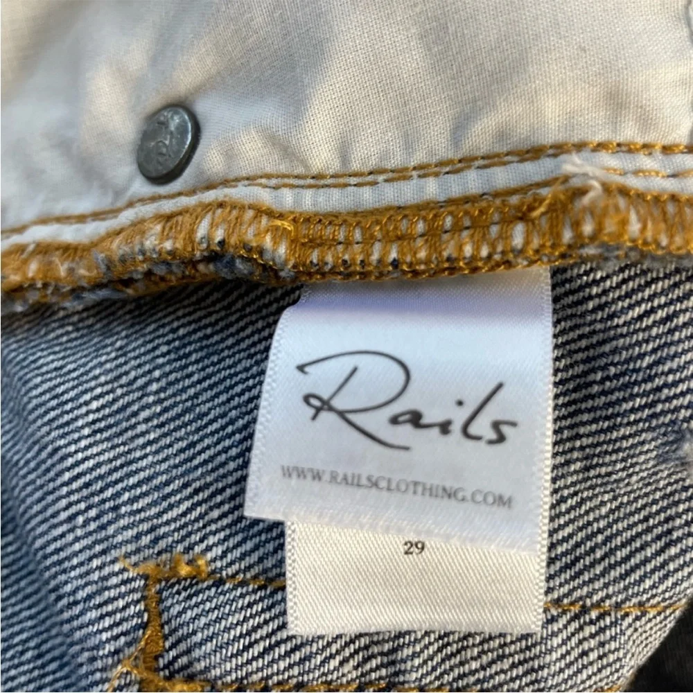 Rails Wynonna Medium Vintage All Over Studded Distressed Jean Mini Skirt. SZ 29